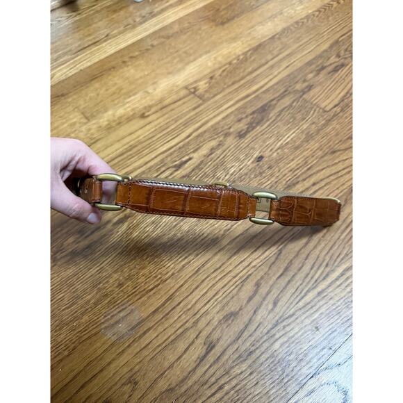Vintage Fossil Brown Leather Belt Size Medium - Picture 3 of 7